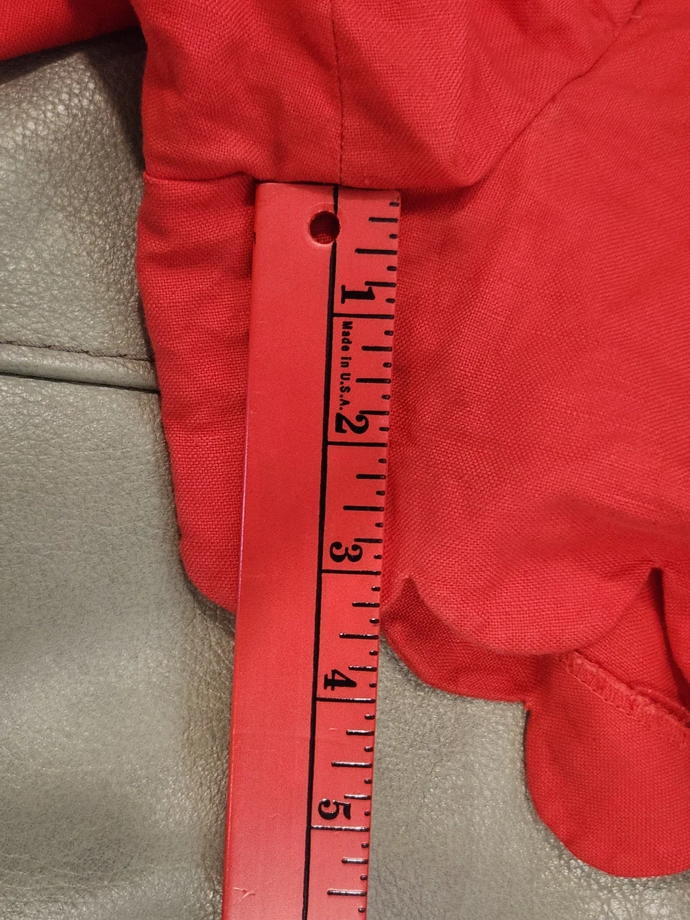 J.CREW Women's Red Linen Cotton Scallop Hem Chino Shorts Classic Fit 6